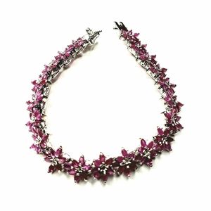 ☆8ct Ruby Sterling silver bracelet